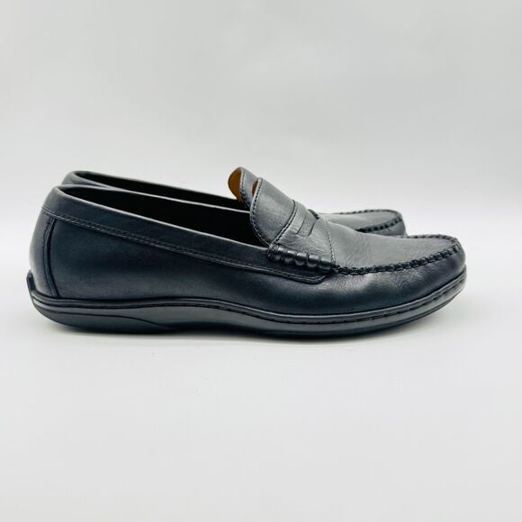 Cole Haan Loafers Mens 8 Black Leather Penny Casual Dress Slip On Shoes - Picture 1 of 12